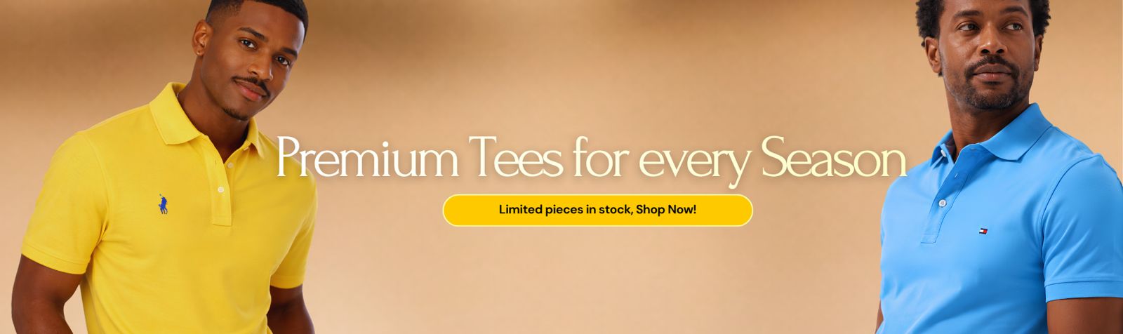 Premium tees for every season. Limited pieces in stock