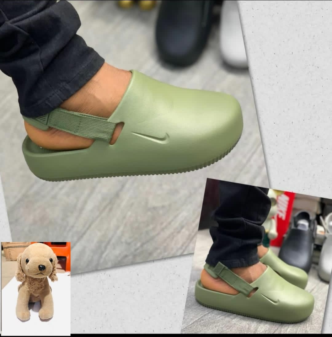 Casual Crocs Slip Ons- Green