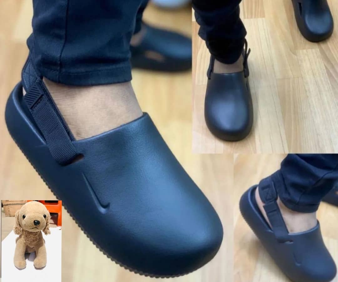 Casual Crocs Slip Ons- Black