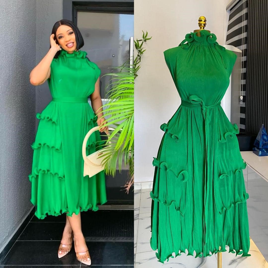 Emerald bloom dress