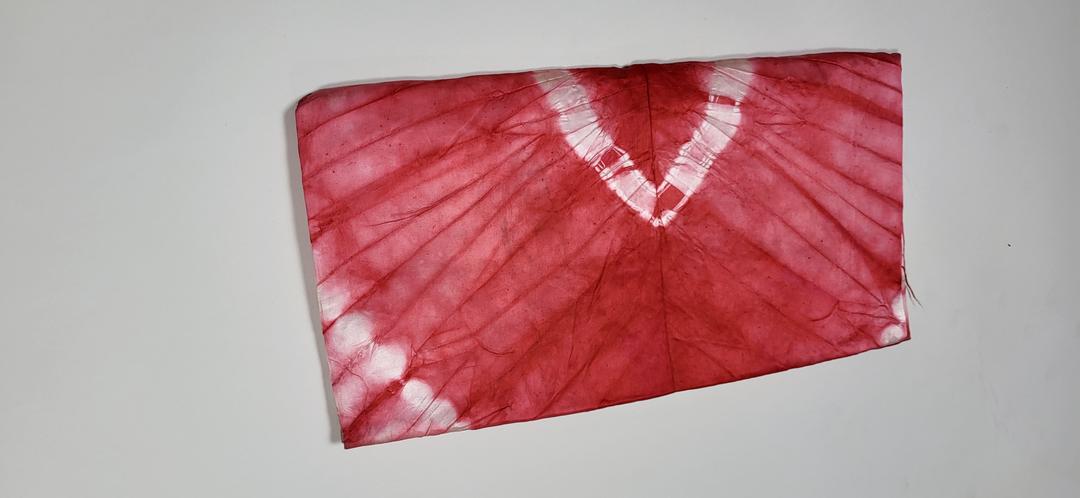 1- tone Adire Silk- Pink 04