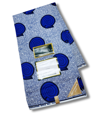 Dutch Hollandaise Wax Fabric 15- Blue