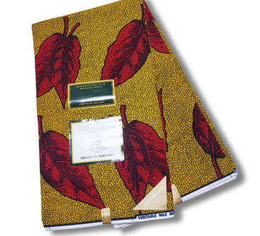 Dutch Hollandaise Wax Fabric- Red