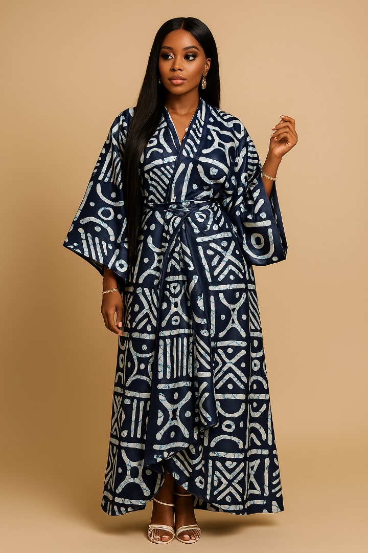 Silk and Chiffon Fabric 04- Black/White