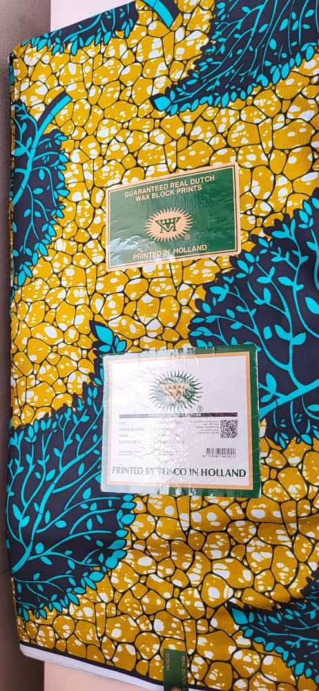 Dutch Hollandaise Wax Fabric 29- Blue