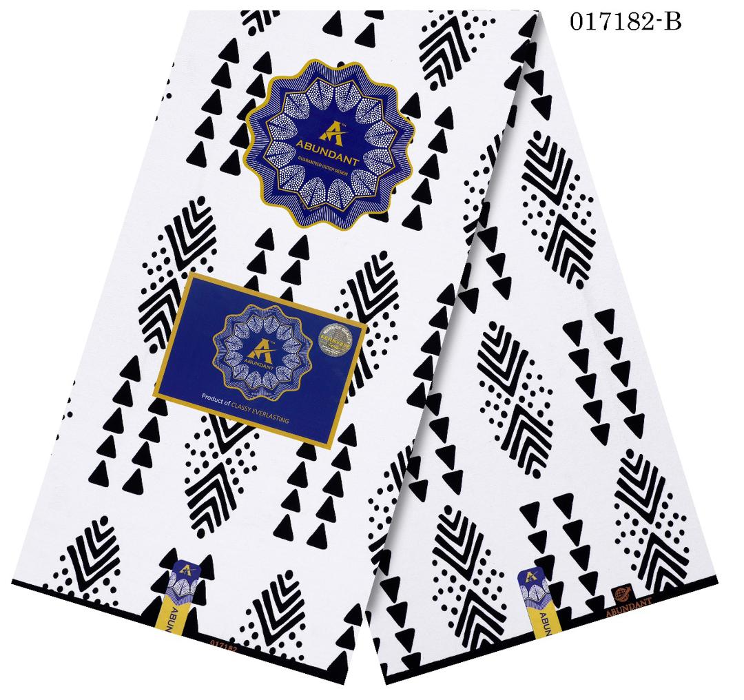 Abundant Black and White Ankara Fabric