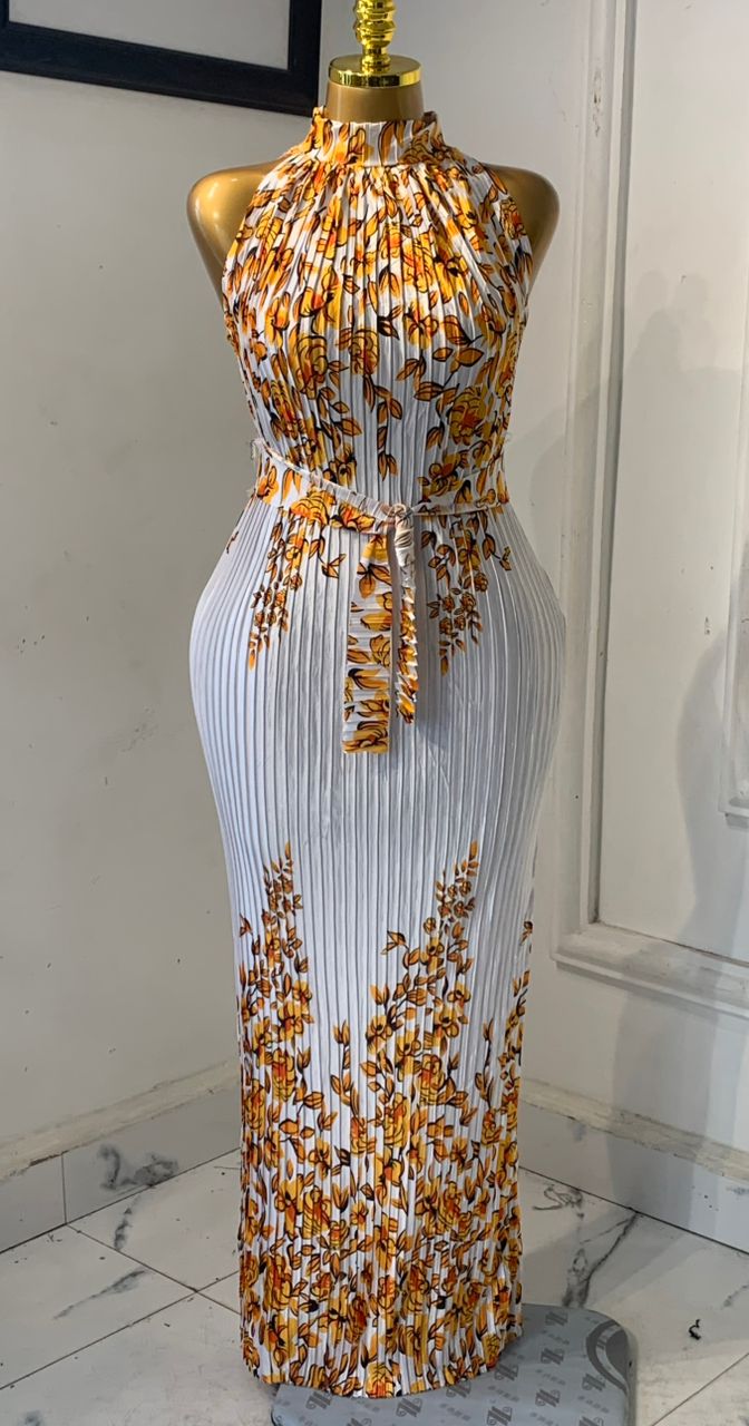 Colorful Sunray Maxi Dress