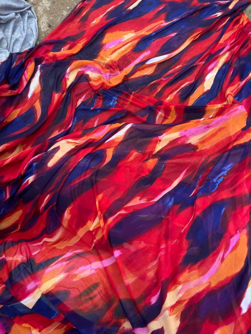 Lightweight Chiffon Mesh Dress Fabric