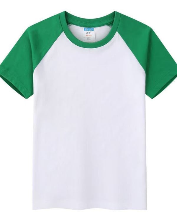 Boy's Green and White Independence Day Fashion Tshirt
