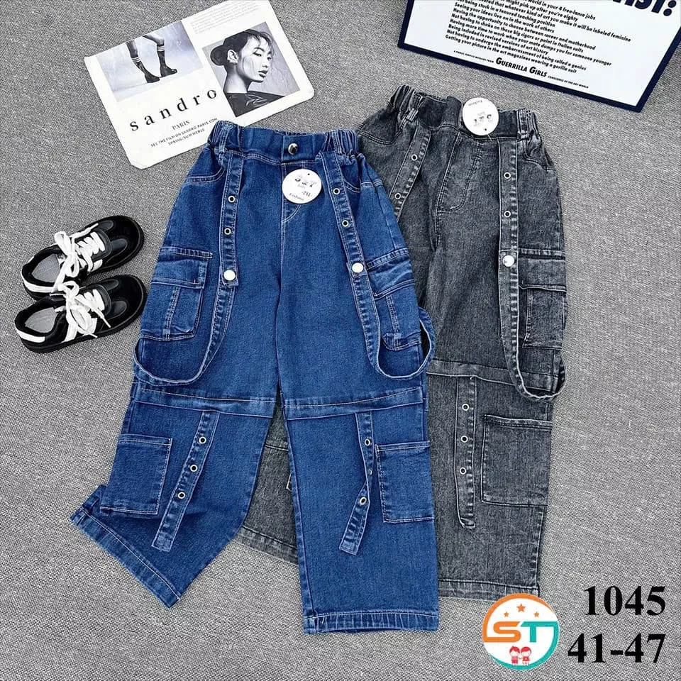 Baggy Jean Blue & Grey