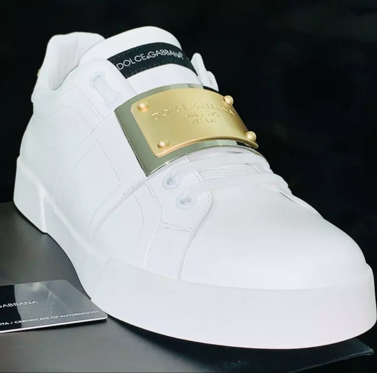 D&G All White Sneakers