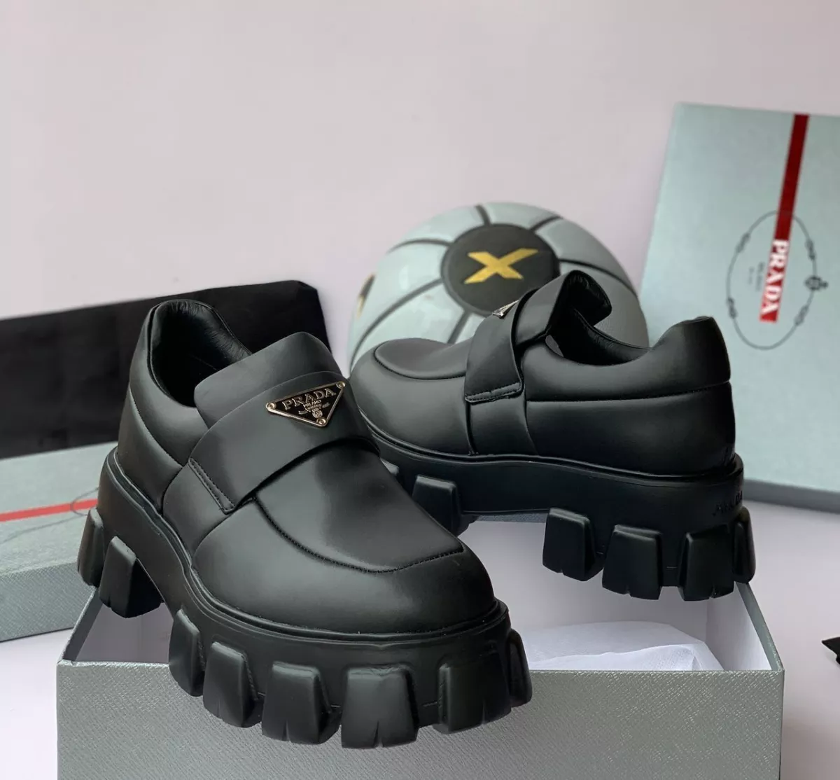 Prada Slip On Leather Shoe