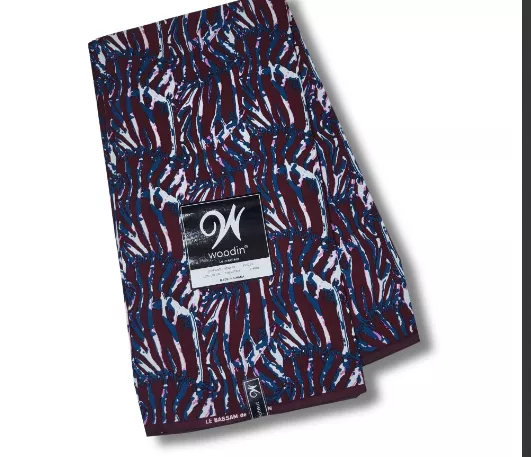 Woodin Fabric 52- Blue/Wine