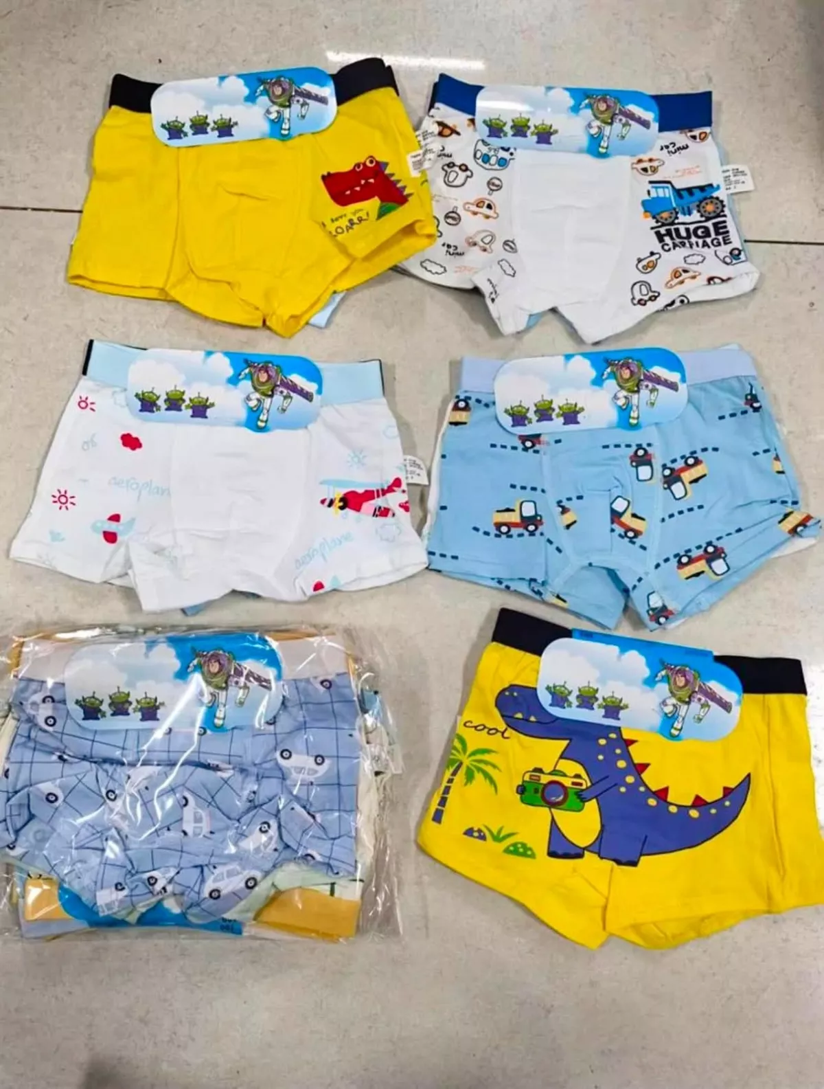 Boys' Soft Cotton Underwear Briefs – Pack of 6