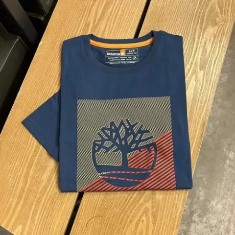 Men's Casual Timberland T-shirt- Blue