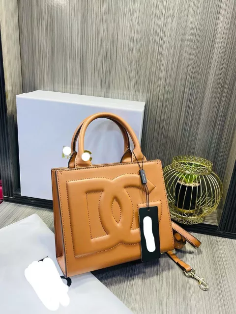 D&G Luxury Leather Bag- Brown
