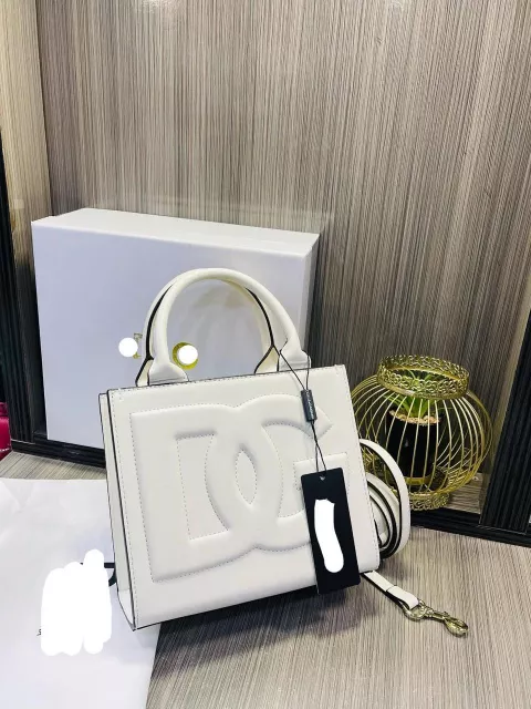 D&G Luxury Leather Bag- White