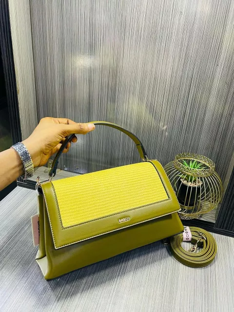 Yellow Leather Handbag