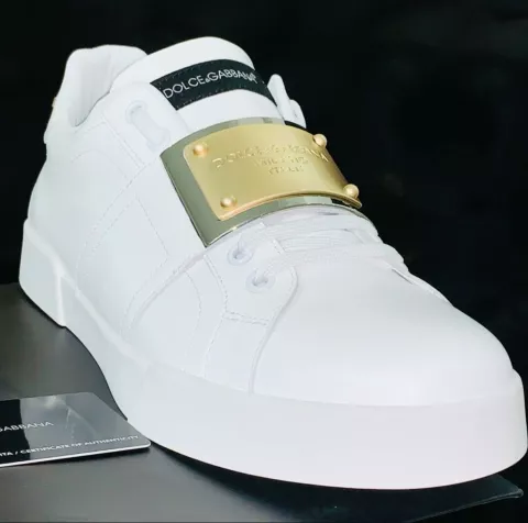 D&G All White Sneakers