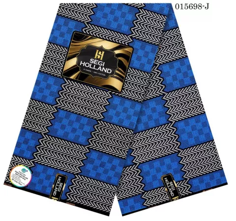 Segi Holland Pure Cotton Ankara fabric 32- Blue