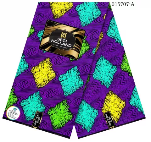 Segi Holland Pure Cotton Ankara fabric 45- Purple
