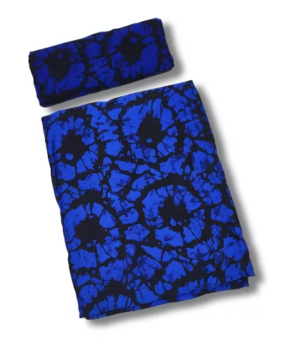 Silk and Chiffon Fabric 13- Blue