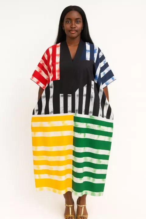 The Oma Colored Bubu Maxi Dress