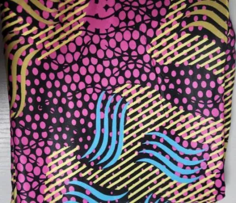 Lightweight Pink Patterned Silk and Chiffon Fabric For 2pcs sets