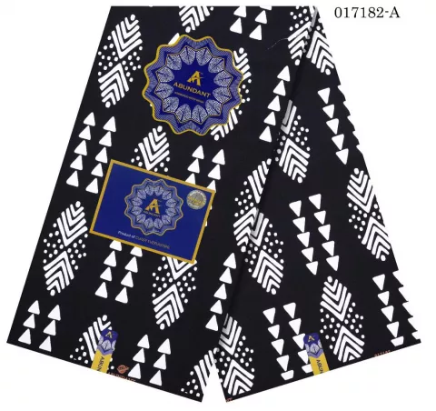 Abundant Black and White Ankara Fabric