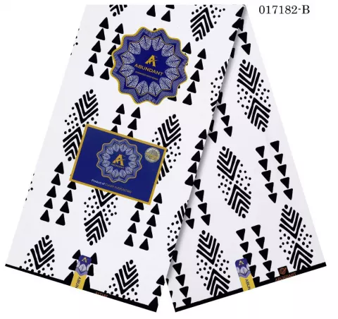 Abundant Black and White Ankara Fabric