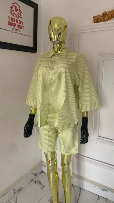Crisp Cotton 2pc Short and Shirt Set