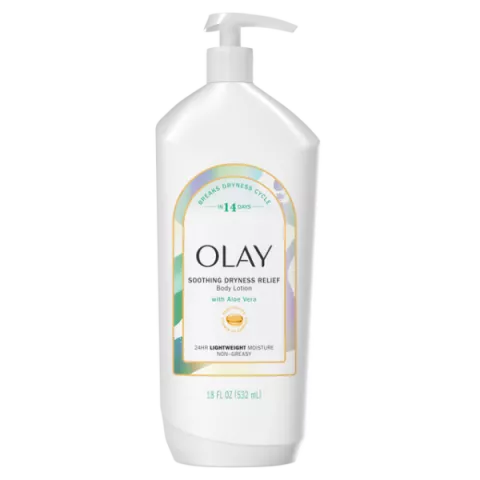 Olay Soothing Dryness Relief Body Lotion with Aloe Vera 18FL OZ (532ml)