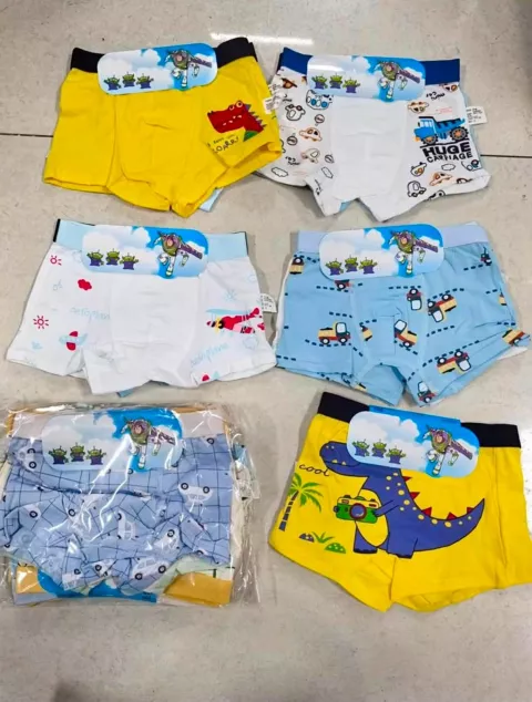 Boys' Soft Cotton Underwear Briefs – Pack of 6