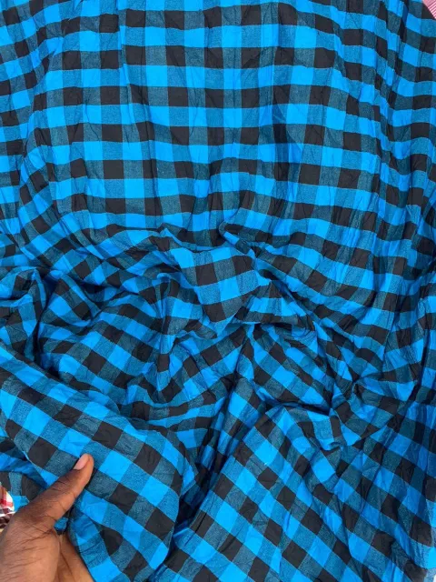 Premium Plaid Cotton Fabric by the Yard