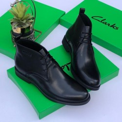 Clark’s Lace Up Leather Boot- Black