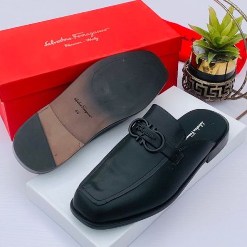 Ferragamo Leather Half Shoe