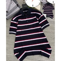 Blue Tommy Hilfiger T- Shirt with Red And White Stripes