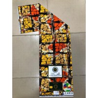 African Print High Target Fabric - Block Style