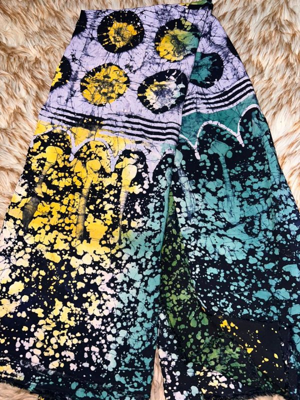 African Adire Chiffon Fabric