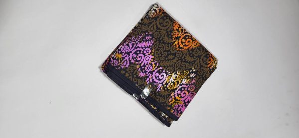 Zahra Original Ankara Fabric- Purple/ Orange