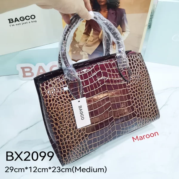 MAROON BAGCO QUALITY FASHION BAG