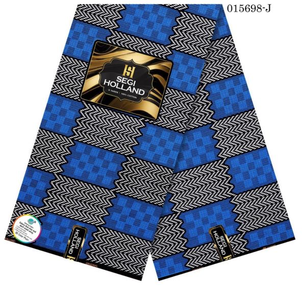 Segi Holland Pure Cotton Ankara fabric- Blue