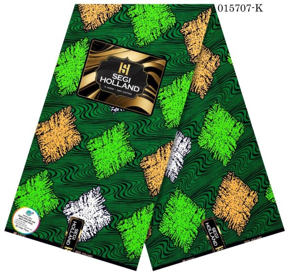Segi Holland Pure Cotton Ankara fabric- Green