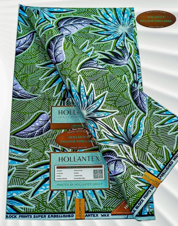 Super Embellished Hollantex Wax