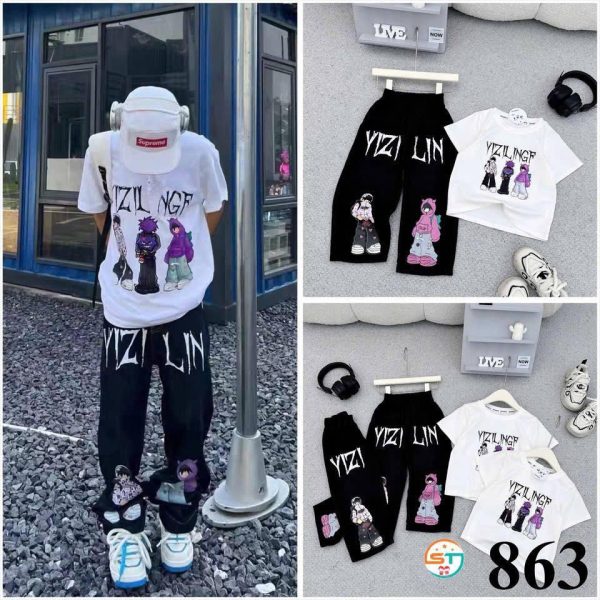 Black Trouser & White T-Shirt