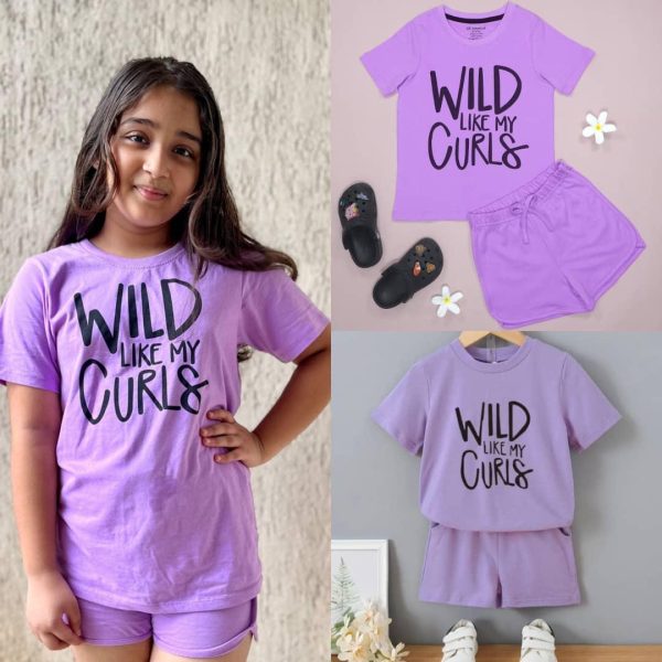 Girls Purple 2 piece set