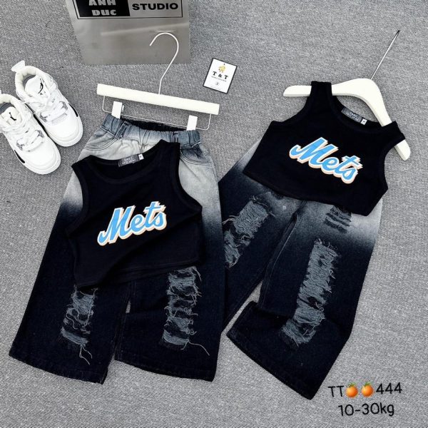 Black 2 piece set for Girls
