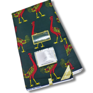Dutch Hollandaise Wax Fabric- Green