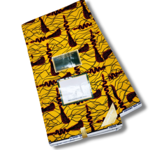 Dutch Hollandaise Wax Fabric- Yellow