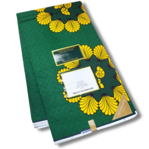 Dutch Hollandaise Wax Fabric- Green